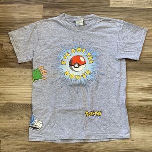 Vintage Pokémon I’ve Got the Power Shirt Ash Ketchum Pokeball Screen top M Med